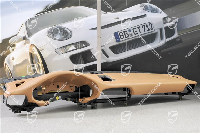 Schalttafel Verkleidung, Oberteil, Leder, Sandbeige, Sport-Chrono-Paket