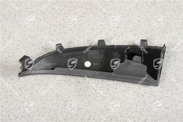 Cover for front bumper retaining frame, PDC, Black, L