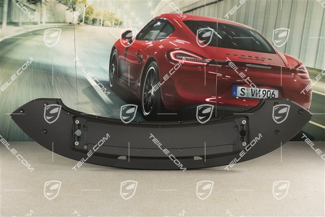 Targa / Cabrio, Spoiler tylny, część dolna, Czarny mat