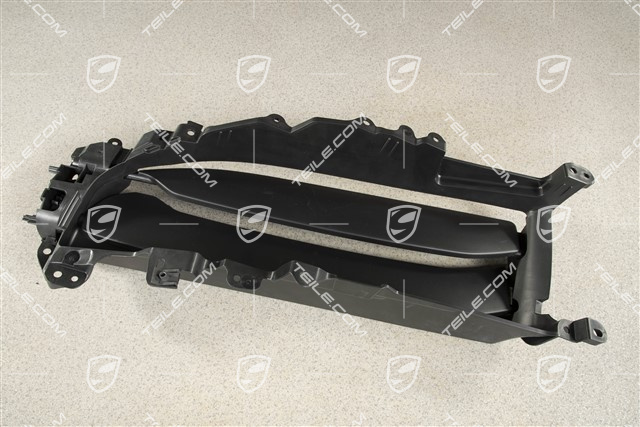 Radiator grille shutter / cooling air controls flap,ventilation grille, black matte, R