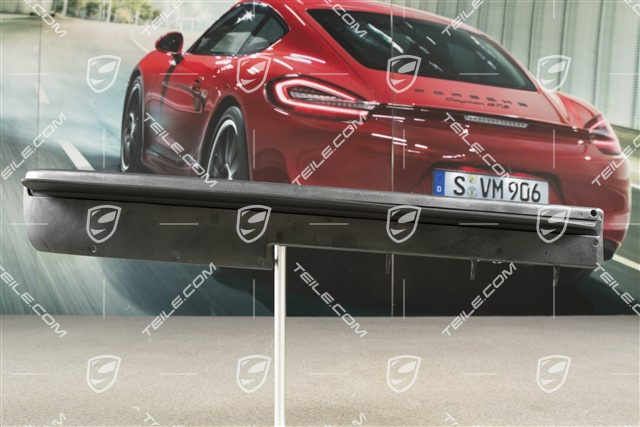 Front bumper spoiler, lower, Satin black, L