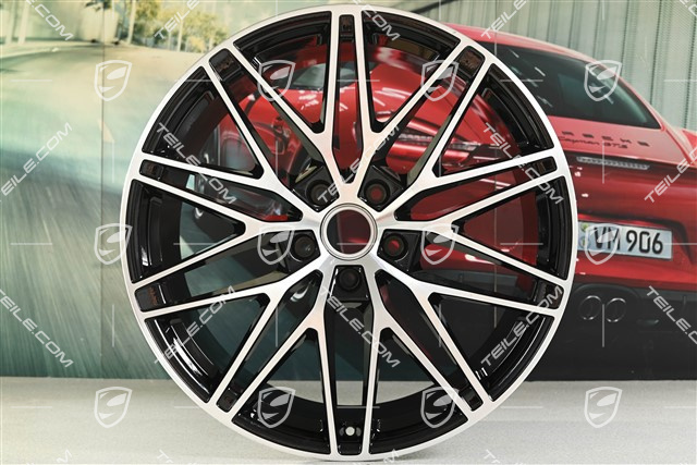 22-inch RS Spyder Design, wheel rim, rear, 11,5J x 22 ET52, black high gloss