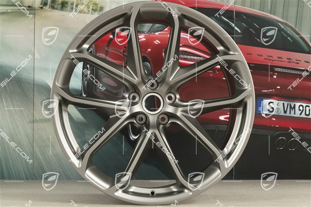 21" Felge "GT Design", 9,5J x 21 ET 27, platinum seidenmatt