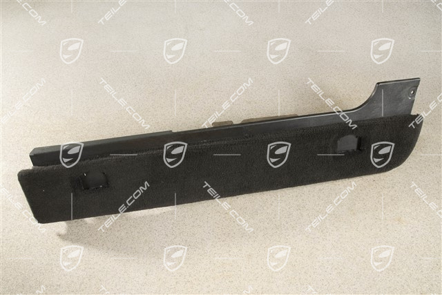 Auflage, Kofferraum, Tuftingvelours, Schwarz, L