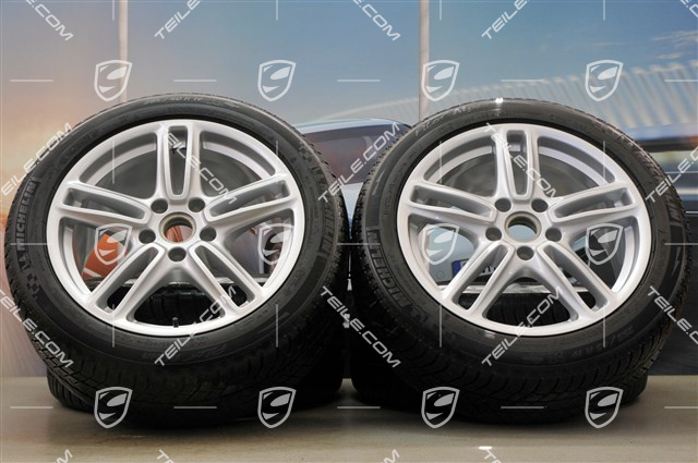 19" Panamera TURBO Winterräder Satz, Felgen 9J x 19 ET 60 + 10J x 19 ET61 +  NEUE Michelin Winterreifen 255/45 R19+285/40 R19