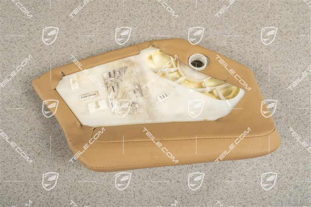 Rücksitzbank Seitenblende, Leder, Sandbeige, L