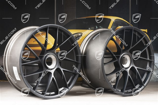 20" komplet felg Turbo Sport III, centralne mocowanie, 9J x 20 ET51 + 12J x 20 ET63, czarny satynowy półmat