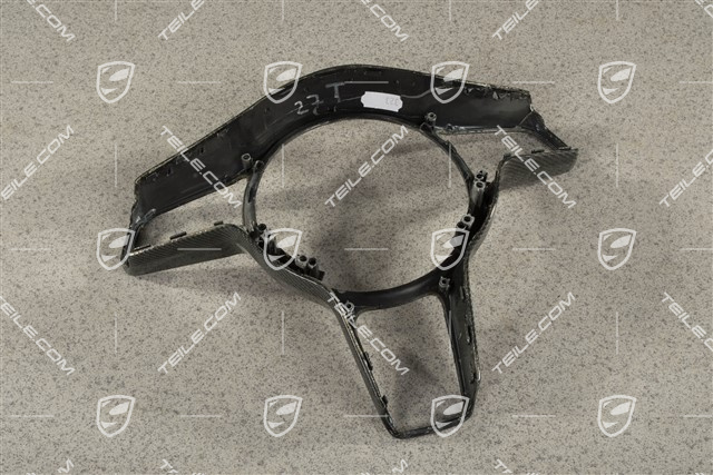 Blenda / dekor ozdobny kierownicy sportowej, Carbon