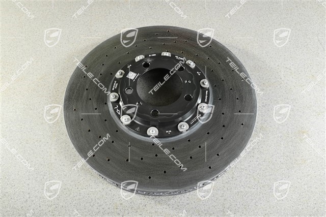 Turbo, PCCB, Ceramiczna tarcza hamulcowa, przednia, pod zacisk czarny / żółty, L