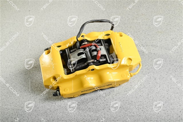PCCB Fixed calliper without pads, yellow, R