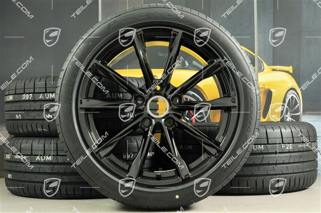 19" komplet kół letnich Boxster S, felgi 8J x 19 ET57 + 10J x 19 ET45 + NOWE opony letnie Pirelli P Zero 235/40 R19 + 265/40 R19