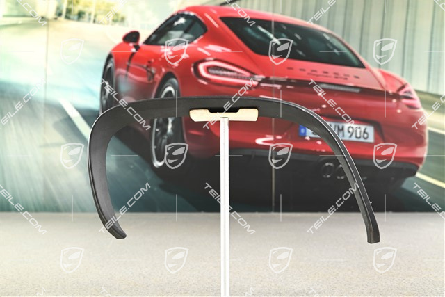 Cover trim, Rear bumper, Black, R