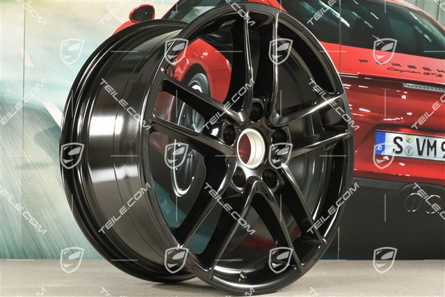 19'' felga Panamera Turbo II, 9J x 19 ET 60, czarny wysoki połysk