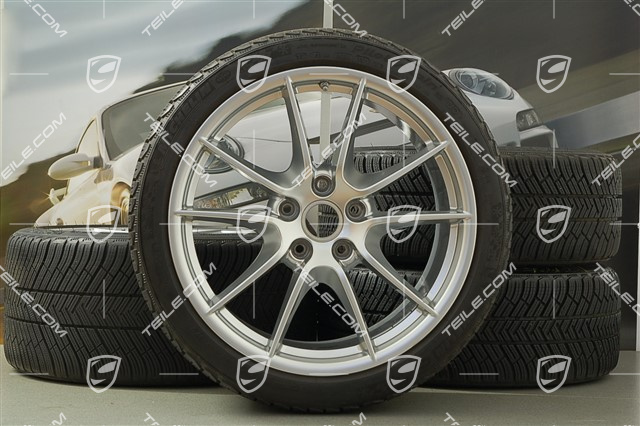 20" Carrera S (III) winter wheel set, wheels 8,5J x 20 ET51 + 11J x 20 ET52 + Michelin winter tyres 245/35 ZR20 + 295/30 ZR20, without TPMS.