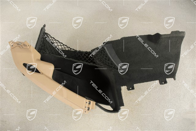 Tapicerka bagażnika, Black/Luxor beige, R