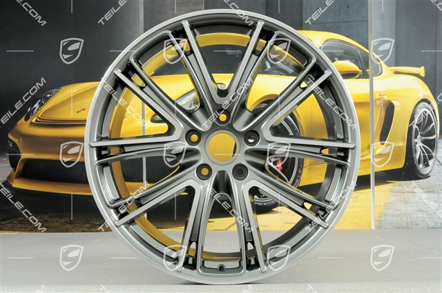 21" Felga Panamera Exclusiv, 11,5J x 21 ET69, platynowo srebrny metalik