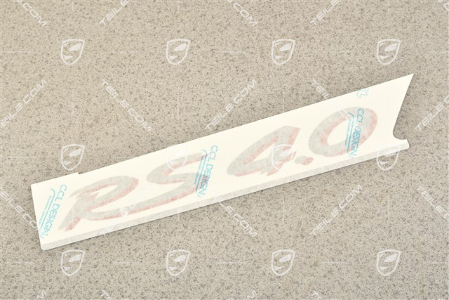 "RS 4.0" lateral logo, Guards Red / GT Silver metallic, L