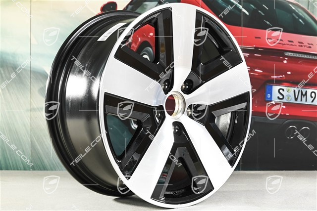20-inch wheel rim, Cayenne Basis Aero, 9J x 20 ET50, black high gloss
