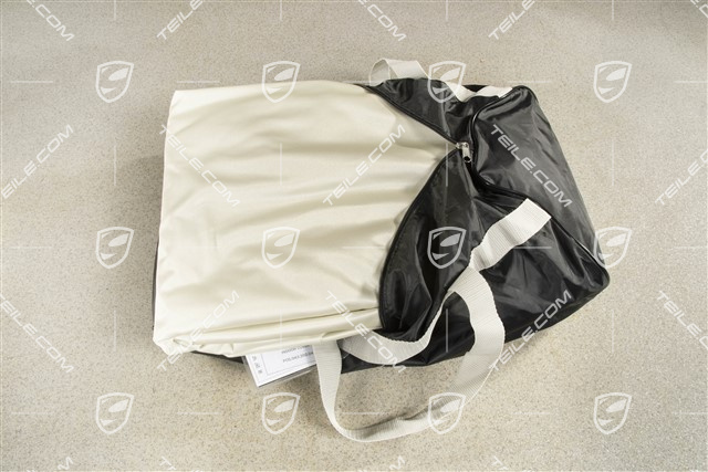 Fahrzeugabdeckung mit Porsche Wappen