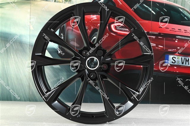 19" Felge Macan Design-Rad, 8,5J x 19 ET21, schwarz seidenmatt