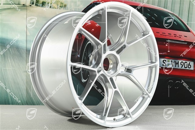20"+21" GT3 Felgen Satz, 9,5J x 20 ET46 + 12J x 21 ET45, Brilliantsilber