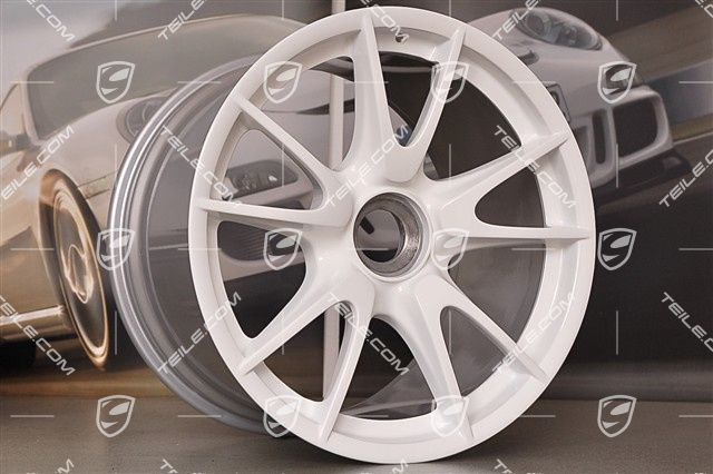 19" GT3 II Felgensatz, weiß, vorne 8,5J x 19 ET53 + hinten 12J x 19 ET63