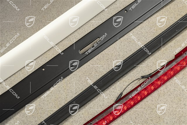 Roof moulding cover (spoiler) for coupé, with brake light, complete