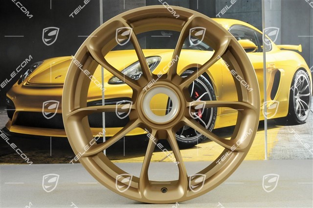 20" Felge GT3RS, mit GT3RS Schriftzug, 9,5J x 20 ET50, aurum metallic