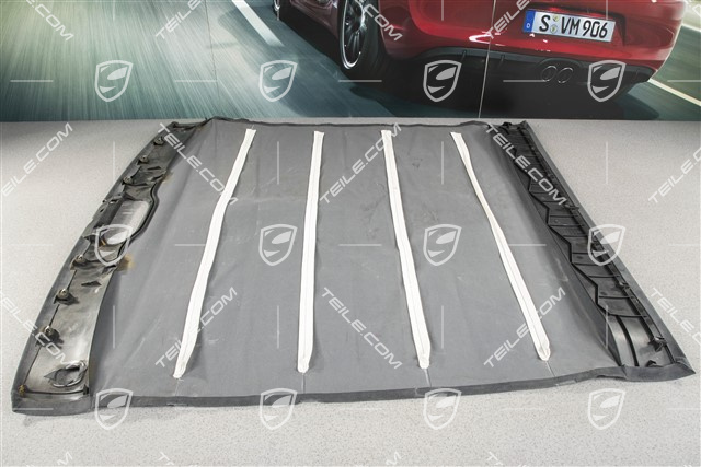 Tapicerka dachu, coupé bez szyberdachu, Alcantara, metropole blue