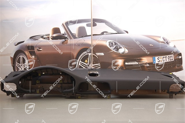 Schalttafel Oberteil, Kunstleder, schwarz, Sport Chrono