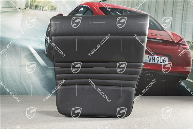 Notsitzkissen, Cabrio, Leder, Schwarz, R