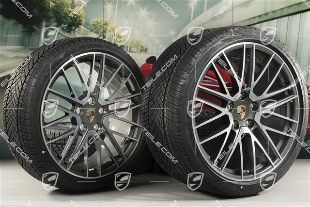 20/21-inch Turbo V winter wheel set, wheel rims 8,5J x 20 ET40 + 11J x 21 ET66 + Goodyear winter tyres 245/35 R20 + 305/30 R21