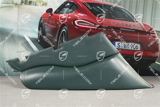 Tapicerka bocznej ściany, coupé, skóra, Nephrite green, L