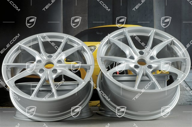 20" Felgensatz Carrera S IV, 8J x 20 ET57 + 10J x 20 ET45, Brilliantchromlack