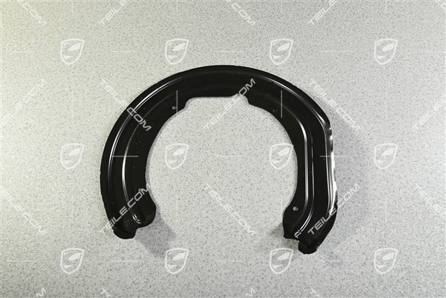 Rear axle disc brake protective plate, R