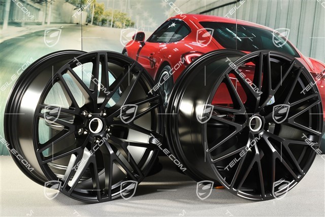 21" RS Spyder Design II Felgensatz, 9,5J x 21 ET27 + 10J x 21 ET19, schwarz seidenmatt