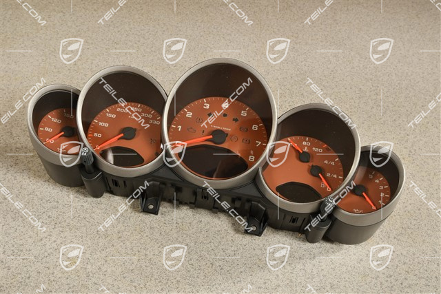 Instrument cluster / Speedometer, 6-speed manual transmission, Terracotta Dials
