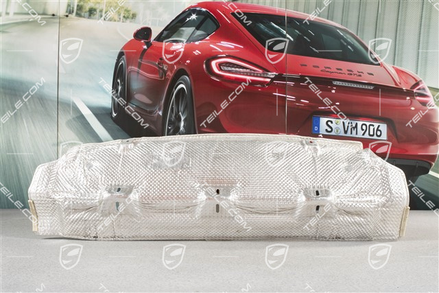 Heat protection, rear bumper