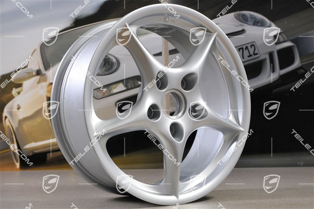 18-inch Carrera wheel set, 7,5J x 18 ET50 + 10J x 18 ET65