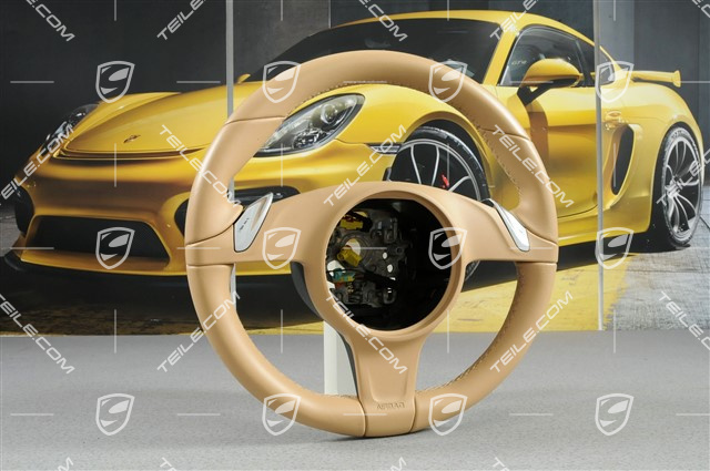 Lenkrad, Basis, Glattleder, PDK, Luxorbeige Lenkrad, Basis, Glattleder, PDK, Luxorbeige