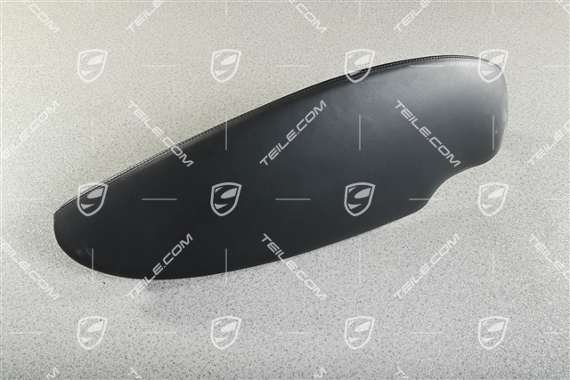 Dashboard trim / Instrument cluster cover, Leather, metropolblau
