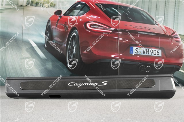 Blenden/Einstiegleisten, mit Beleuchtung, Carbon, "Cayman S", Satz, L+R