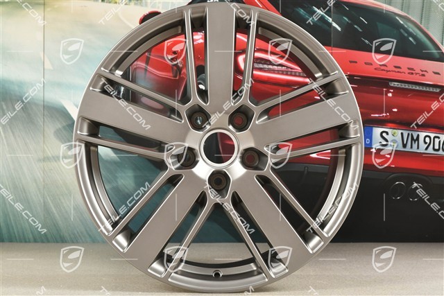 20-inch wheel rim Panamera Design 2, 9,5J x 20 ET71, Platinum satin-matt