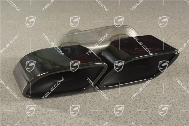 Endrohr, Turbo, schwarz, L