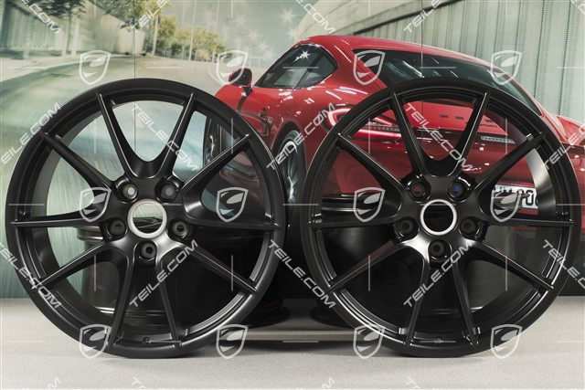 20" Komplet felg Carrera S (III), 8,5J x 20 RT51 + 11J x 20 ET70, czarny półmat satyna