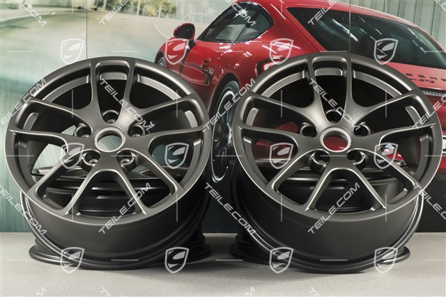 18" Felgensatz "Cayman III", 8J x 18 ET57 + 9J x 18 ET47, Platinum,