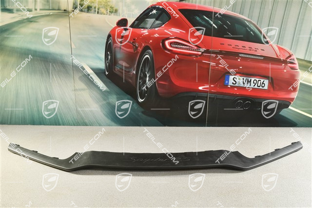 Spyder RS, Dokładka / spoiler przedniego zderzaka, czarna satyna