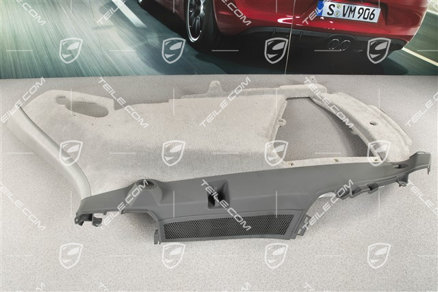 Tapicerka tylna / bagażnika , welur, Stone grey / Steel grey, L