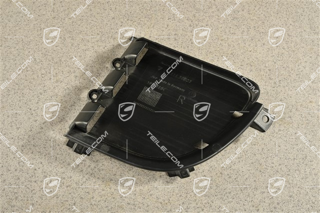 C2, Air inlet / duct / guide cover, lateral, Black matte, R