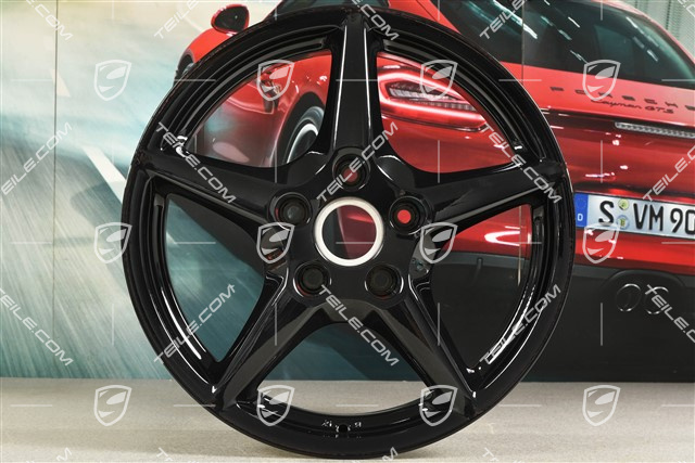 18" Felge Carrera III, 8J x 18 ET57, Lemmerz, schwarz hochglanz